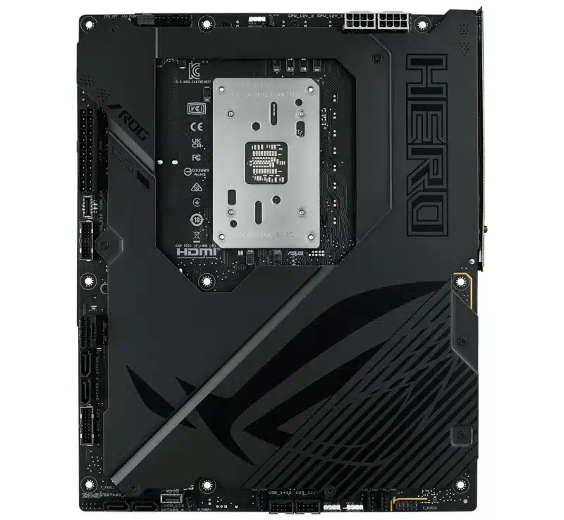 Asus пусна дънната платка ROG Crosshair X870E Hero BTF за “чисти“ компютри без видими кабели
