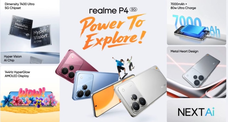 Представиха тънките смартфони Realme P4 и P4 Pro с батерии 7000 mAh
