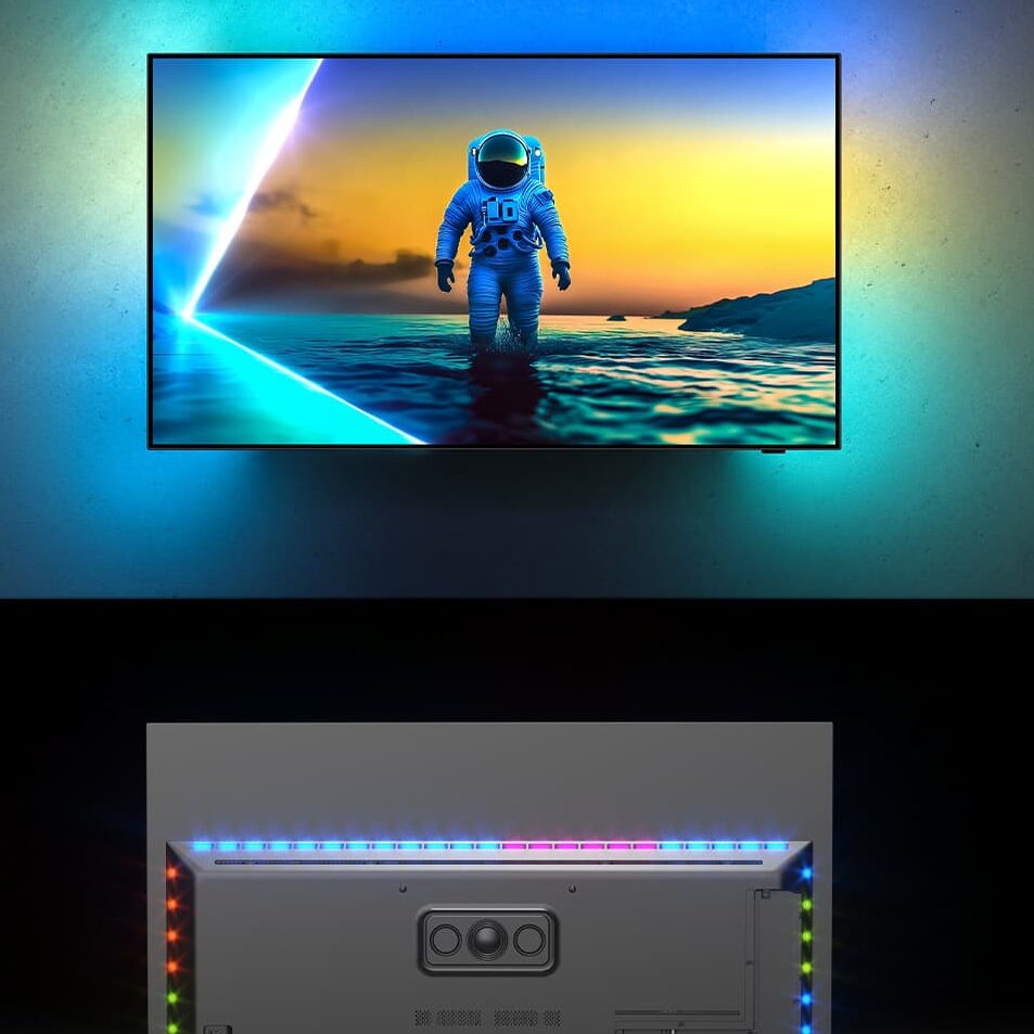 Philips OLED 820: телевизорът, който прави стените част от филма