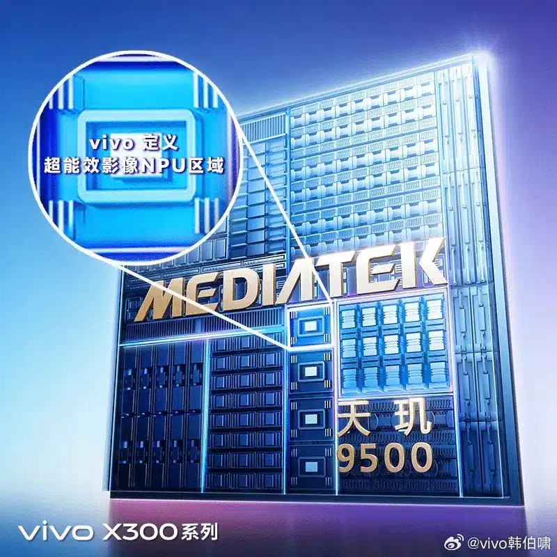 Vivo анонсира флагманската серия X300 с процесора Dimensity 9500