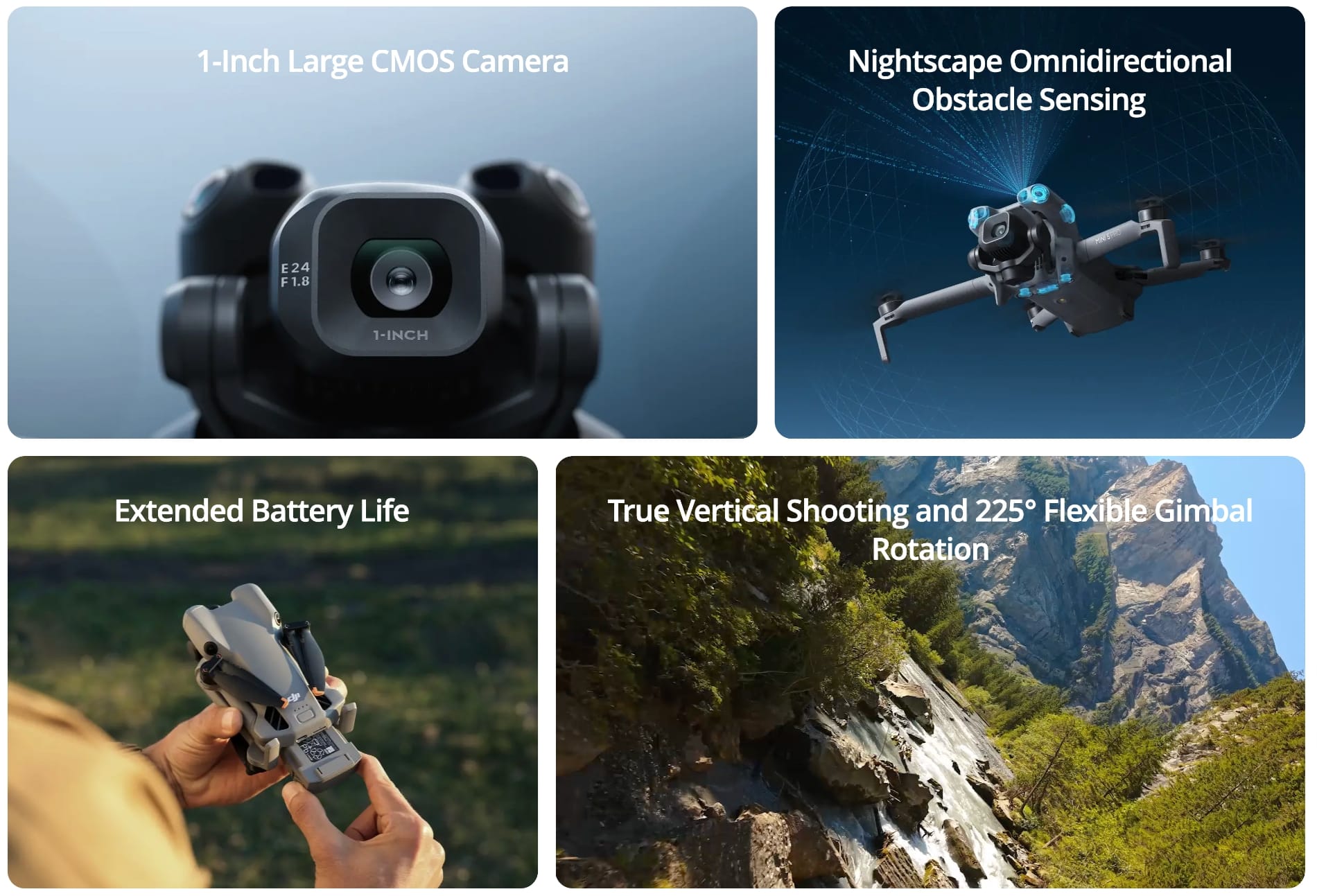 DJI представи компактния дрон Mini 5 Pro с 1-инчов сензор и подобрена автономност