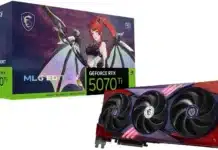 MSI оцени ексклузивната аниме-графична карта Anime GeForce RTX 5070 Ti MLG със 150 долара повече от референтната версия