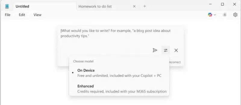 Microsoft актуализира Notepad, Scissors и Paint в Windows 11 на компютри Copilot+ PC
