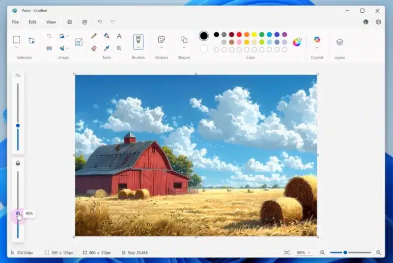 Microsoft актуализира Notepad, Scissors и Paint в Windows 11 на компютри Copilot+ PC