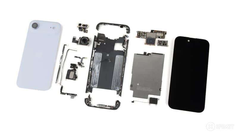 iFixit показа вътрешността на ултратънкия iPhone Air и похвали ремонтопригодността му