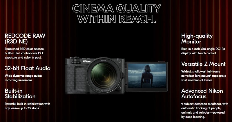 Представен е Nikon ZR – първият съвместен безогледален фотоапарат на Nikon и RED