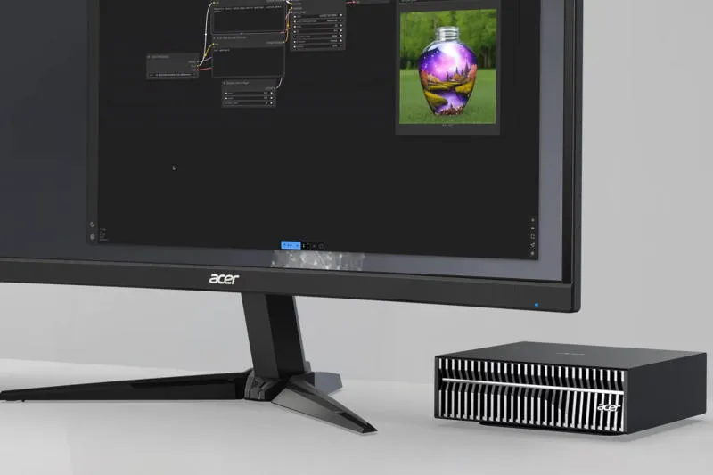 Acer представи настолния AI суперкомпютър Veriton GN100 за 99, базиран на Nvidia GB10 Blackwell