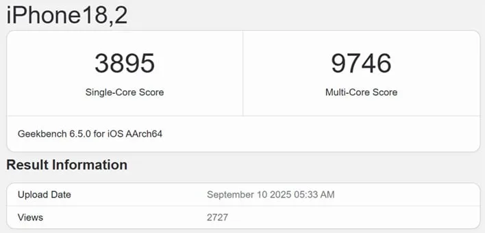Apple A19 Pro превъзхожда Snapdragon 8 Elite и Ryzen 9 9950X в еднонишковата производителност в Geekbench