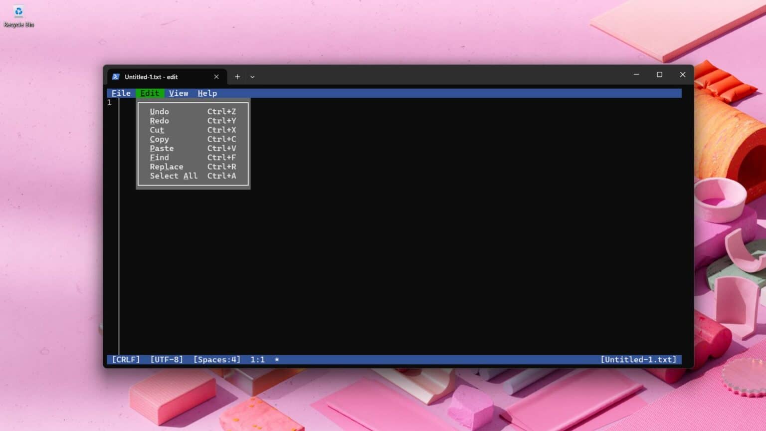 Microsoft добавя конзолния текстов редактор Edit към Windows 11