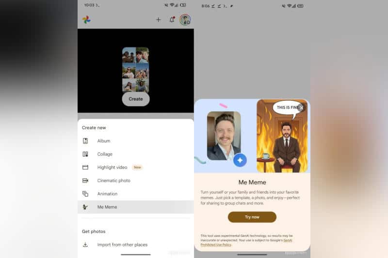 Google Photos ще превръща снимките на потребителите в мемета