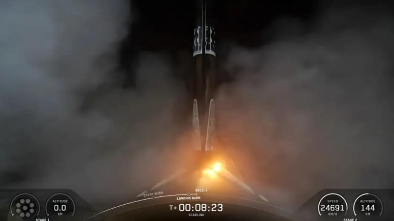 SpaceX изведе в орбита поредната партида спътници Starlink – това е 143-тото изстрелване на компанията за тази година