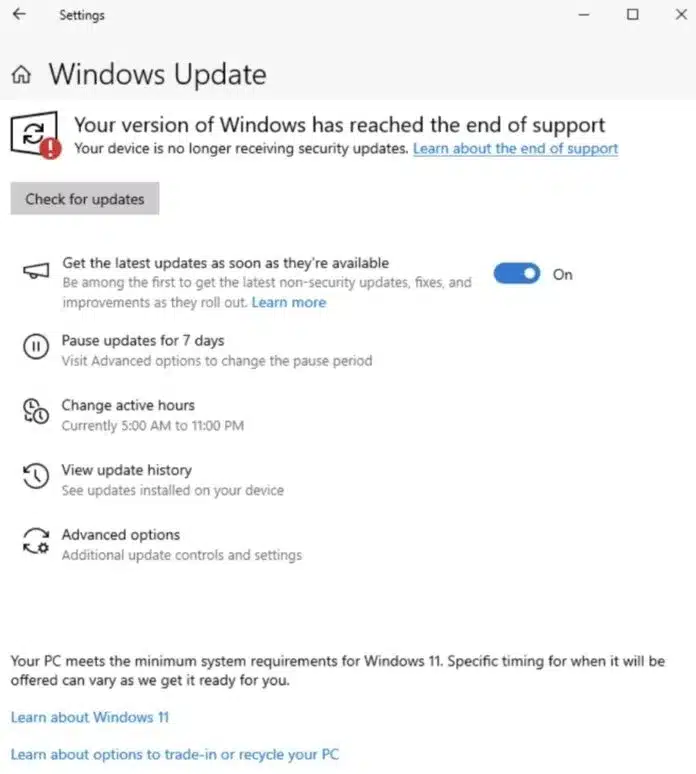 Microsoft започна да изпраща фалшиви известия за края на поддръжката на Windows 10 компютрите