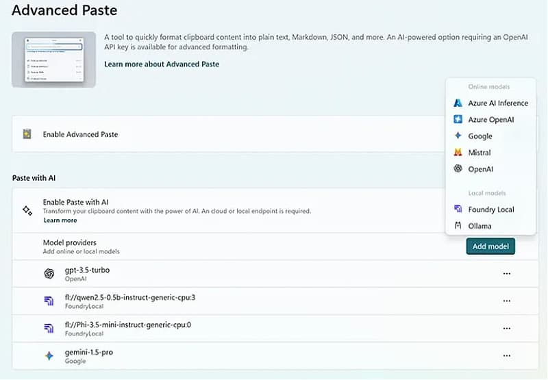 Обработката на текст от ИИ-моделите в Windows 11 вече работи локално, извън облака