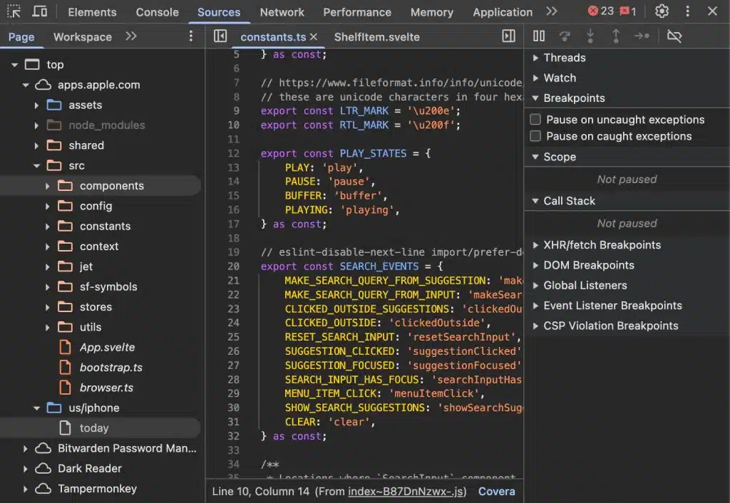 Изходният код на новия App Store изтече в GitHub — Apple забрави да деактивира Source Maps