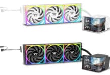 Thermaltake пусна система за течно охлаждане с 6,67-инчов извит AMOLED-екран и платена ИИ-функция за генериране на фонови изображения