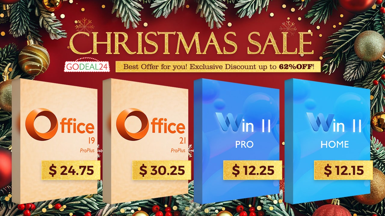 Развеселете се преди Коледната ваканция! Вземете си доживотен MS Office 2021 за ,25 и WinOS 11 Pro за ,25!