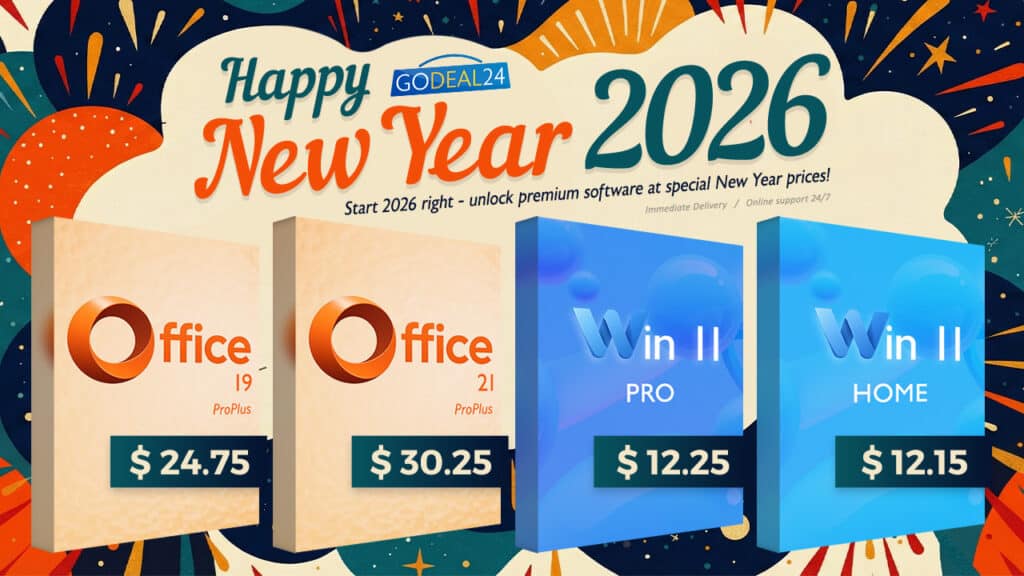 Новогодишна разпродажба за 2026-та: Започнете на чисто с Office 2021 Pro за и Win 11 Pro за ! И още продуктови ключове с намаления до 90% от цената на дребно!