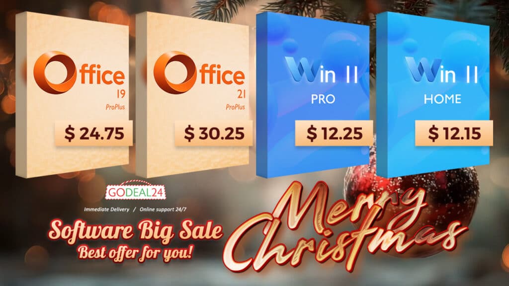 Платете веднъж, притежавайте за цял живот! Office 2021 Pro за ,25 и Windows с 90% отстъпка! Godeal24: Празнувайте Коледа с евтини продуктови ключове!