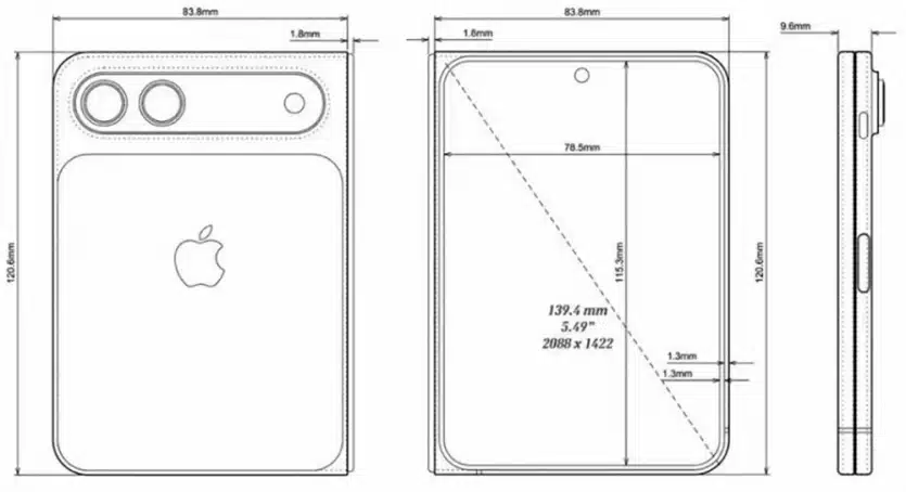 Сгъваемият iPhone Fold на Apple ще има странна форма – появиха се рендери и чертежи