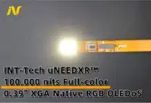 INT-Tech представи OLED микродисплей с рекордна яркост от 100 000 нита