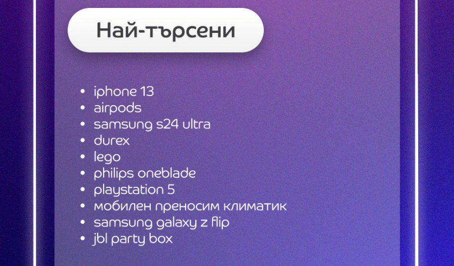 „Живо роботче“, „лабилни еднорози“ и „батут за подчинение“: какво търсиха да купят българите тази година