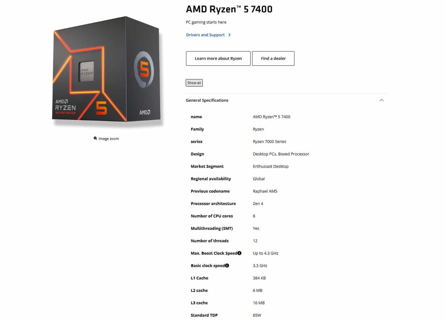 AMD тихомълком пусна 6-ядрения процесор Ryzen 5 7400 с интегрирана графика за €140