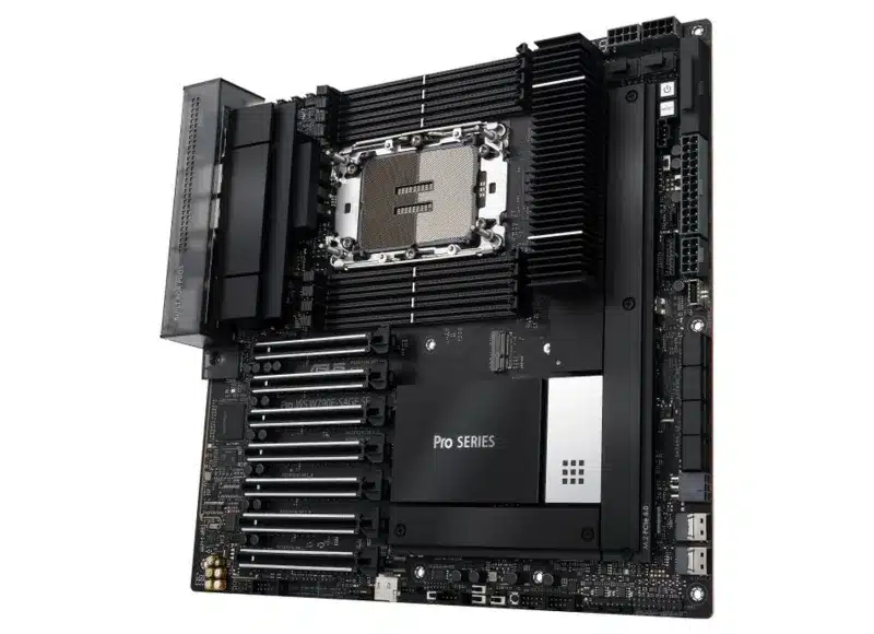 Asus показа дънната платка Pro WS W890-SAGE за предстоящите процесори Intel Granite Rapids-WS