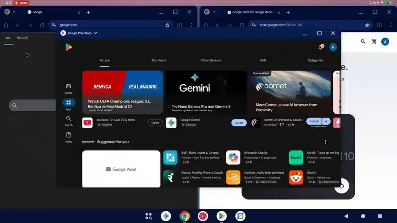 Aluminium OS в целия си блясък: настолната версия на Android е показана във видео и скрийншоти