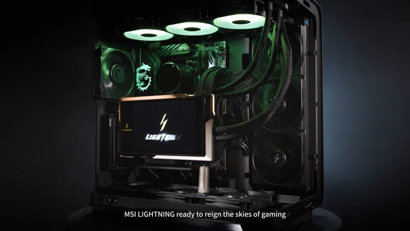 MSI официално представи GeForce RTX 5090 32G Lightning Z – за нея се препоръчва захранване с минимална мощност 1600W