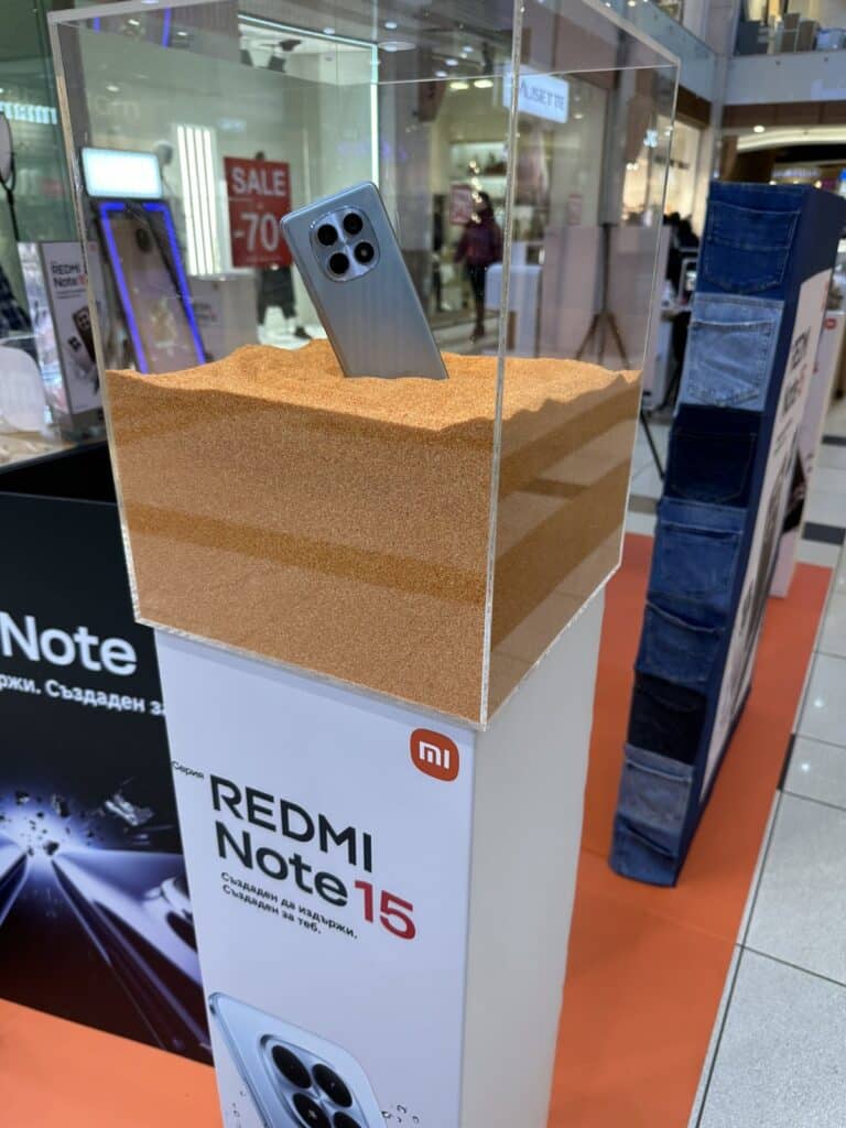 Xiaomi показва Redmi Note 15 Series с интерактивна зона в Mall of Sofia