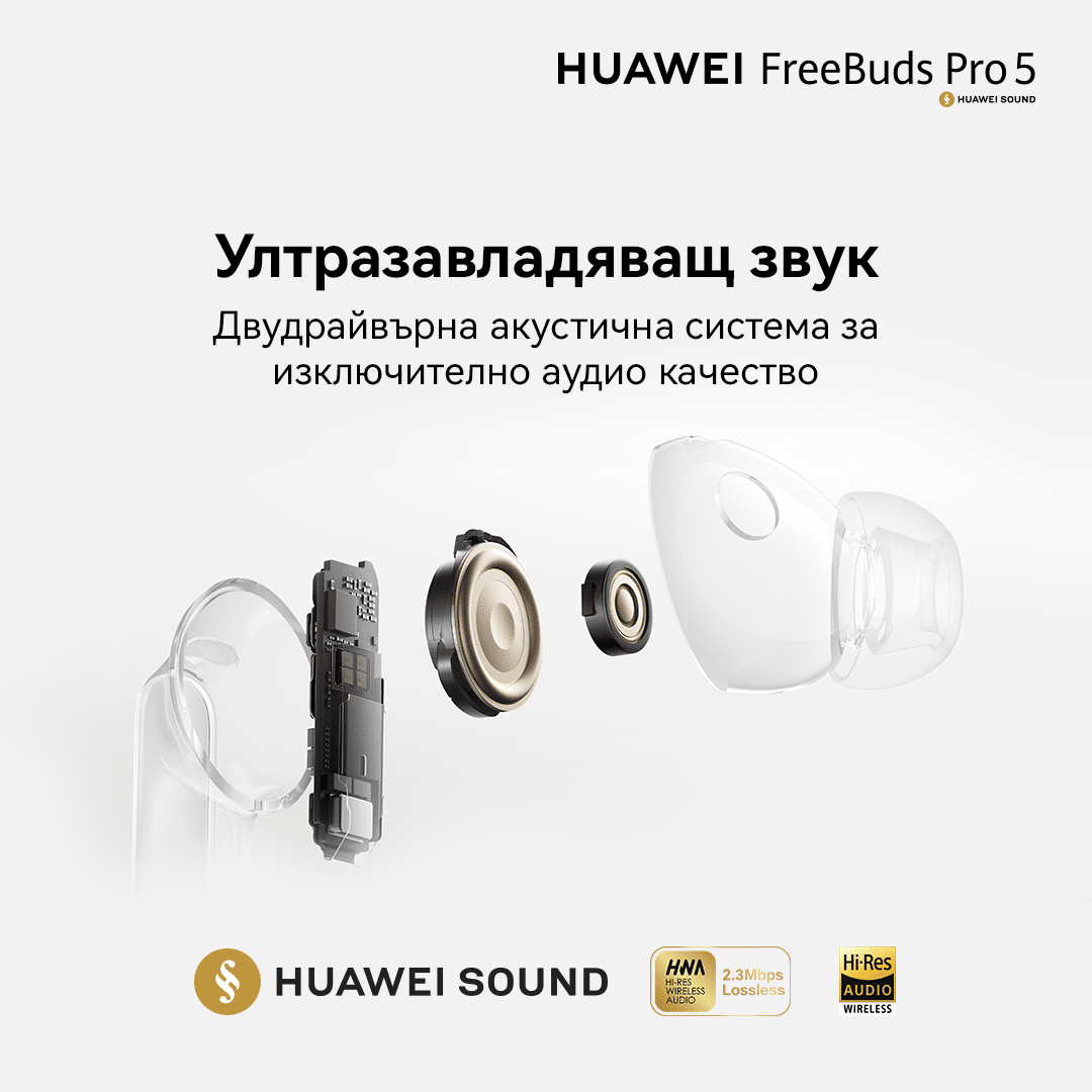 Huawei FreeBuds Pro 5 — премиум слушалки, които играят в друга лига