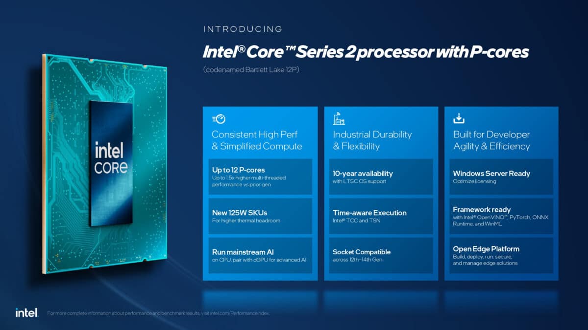 Intel представи процесорите Bartlett Lake само с P-ядра, но в обикновените компютри те няма да присъстват