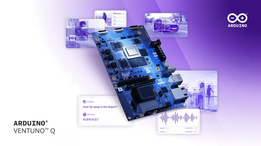 Arduino представи едноплатковия компютър Ventuno Q за AI и роботи