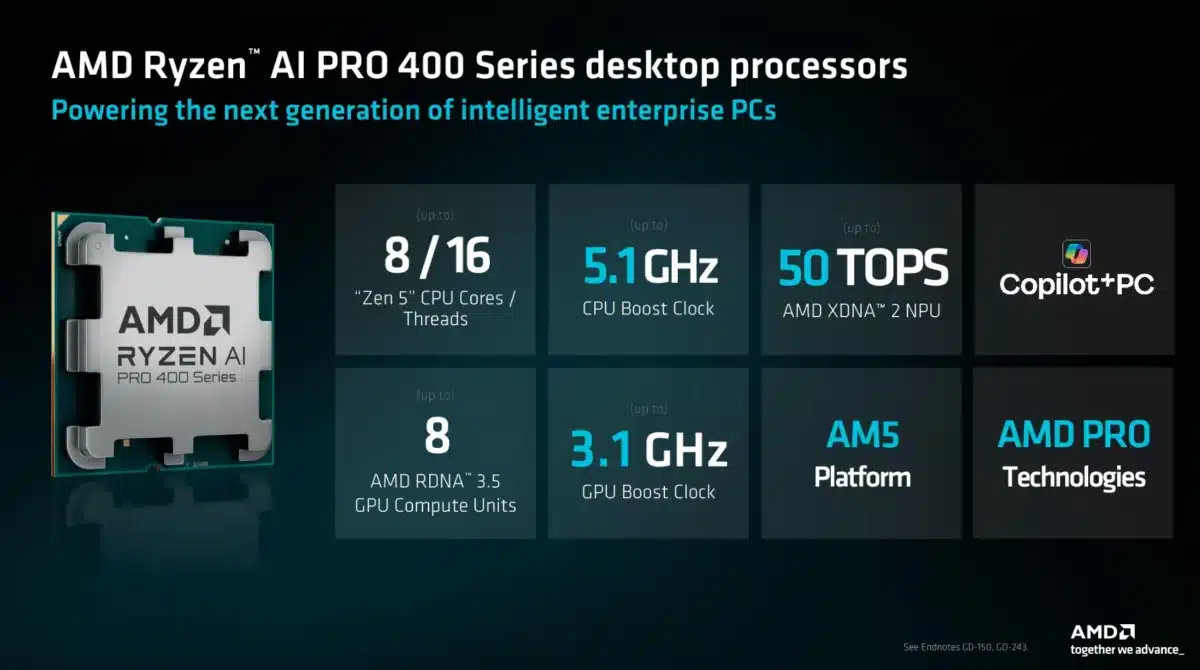 AMD представи процесорите Ryzen AI 400 за Socket AM5 – до 8 Zen 5 ядра, графика RDNA 3.5 и NPU с 50 TOPS