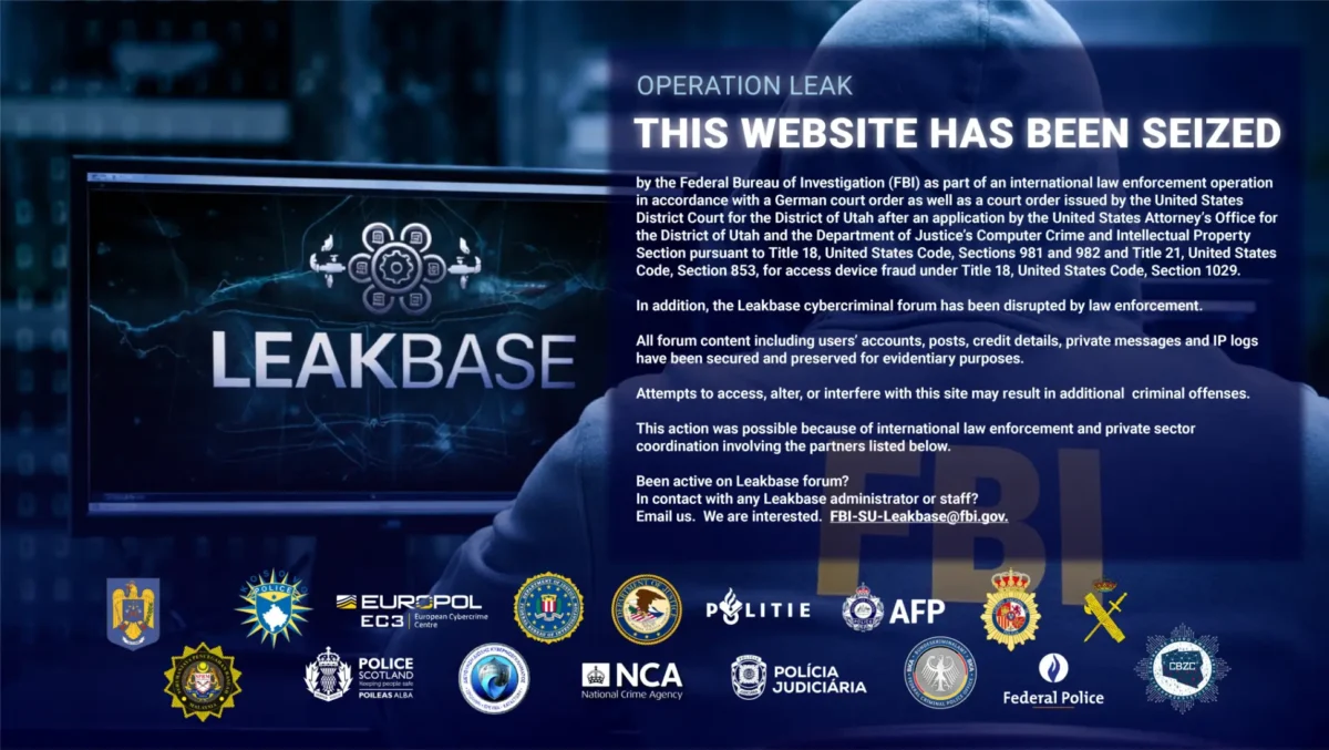 Спецслужбите на САЩ и Европол разбиха LeakBase – един от най-големите хакерски форуми в света