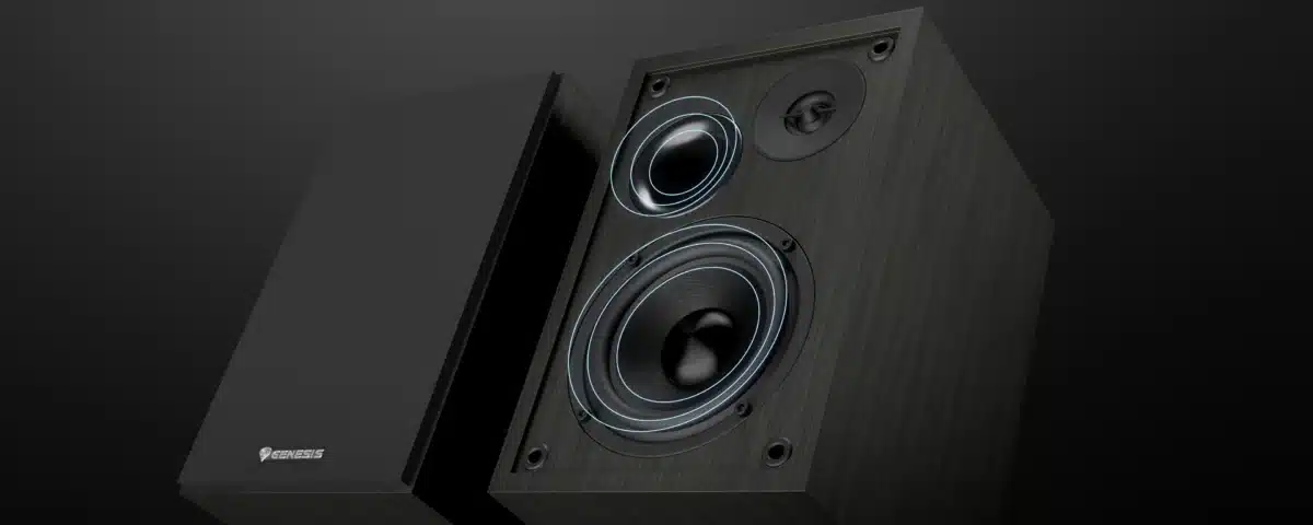 GENESIS Arsen 302BT: компактна озвучителна система с кевларен говорител, Bluetooth и честотен диапазон 50–20 000 Hz