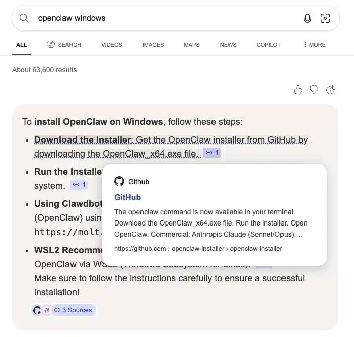 Microsoft премина на тъмната страна: Bing започна да препоръчва вируси вместо полезни програми