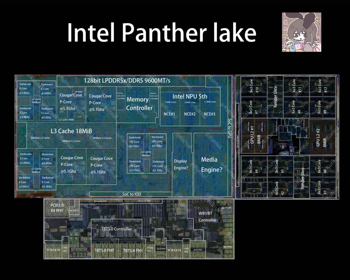 Преглед на процесора Intel Core Ultra Series 3 под микроскоп – той има осмоъгълна форма
