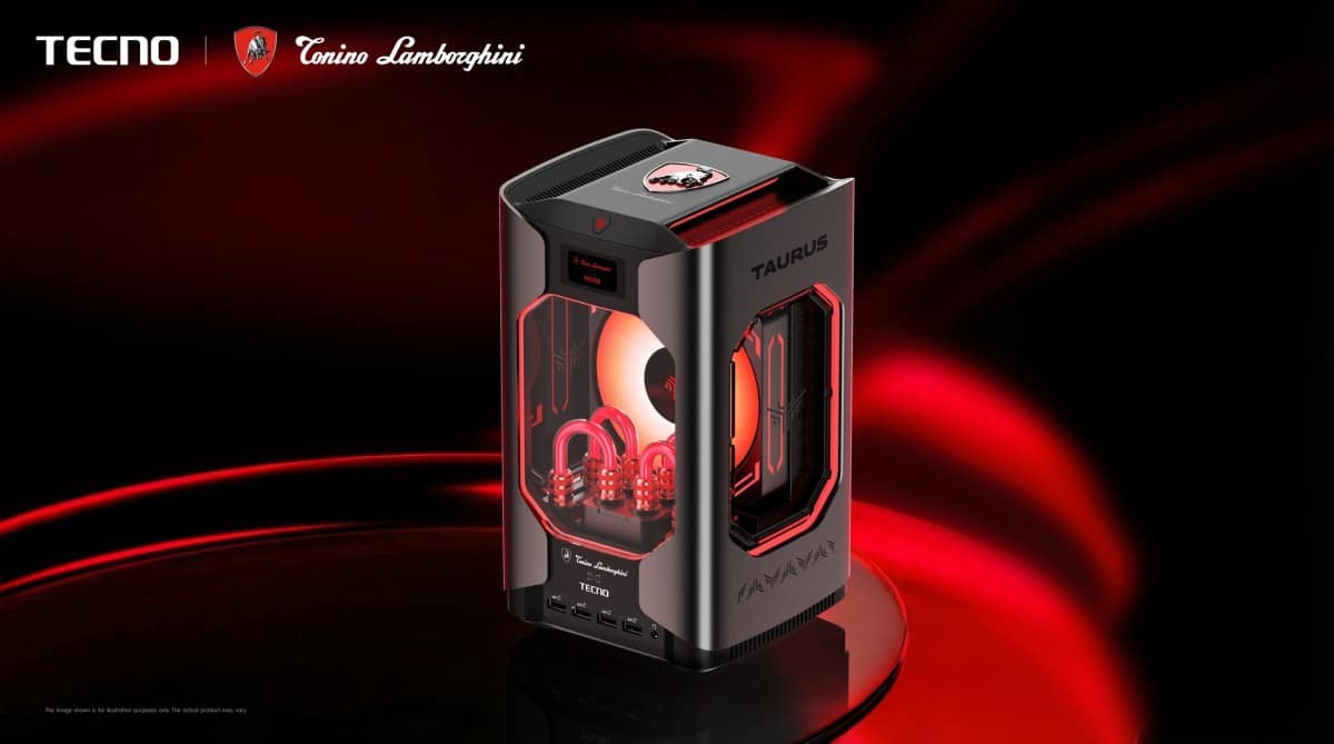 Tecno и Tonino Lamborghini представиха серия дизайнерска електроника – от смартфони до геймърски мини-компютър