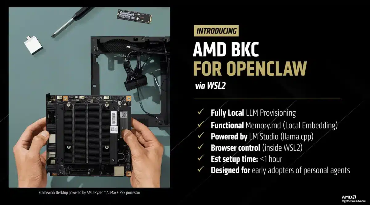 AMD разказа как да стартирате AI агенти директно на компютър с Ryzen или Radeon – необходими са само 128GB RAM памет