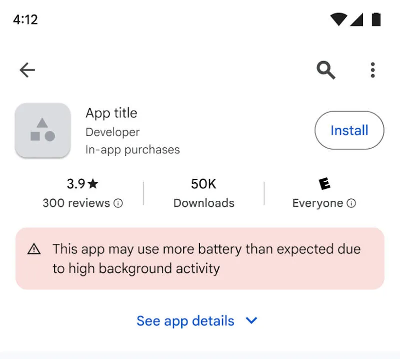 Google започва да маркира приложенията за Android, които консумират много батерия