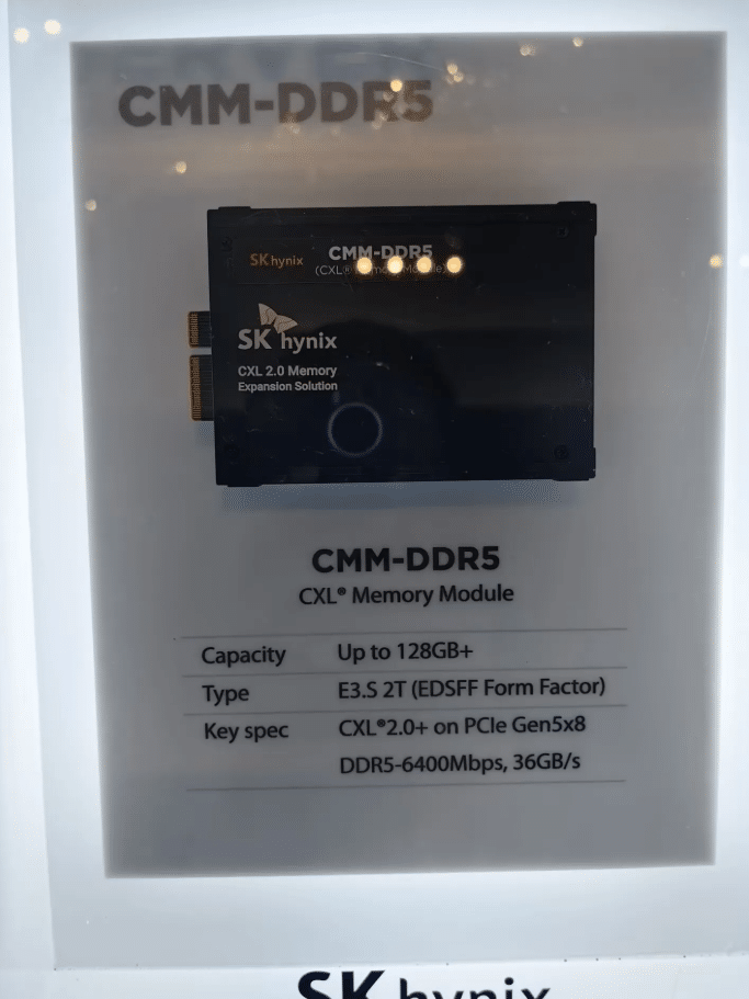 SK Hynix представи CMM-DDR5 CXL памет: до 128GB на модул и пропускателна способност 36GB/s