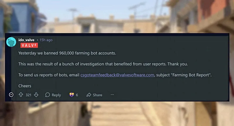 Valve банна почти един милион играчи на Counter-Strike 2 за един ден