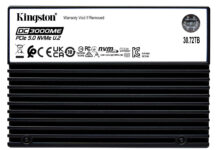 Kingston представи серията SSD от серията DC3000ME с капацитет 30,72 TB