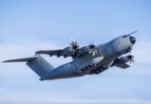 Модернизираният самолет Airbus A400M става платформа за бойни дронове