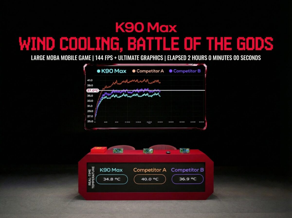 Появиха се резултатите от температурните тестове на Redmi K90 Max: смартфонът беше сравнен с конкурентите
