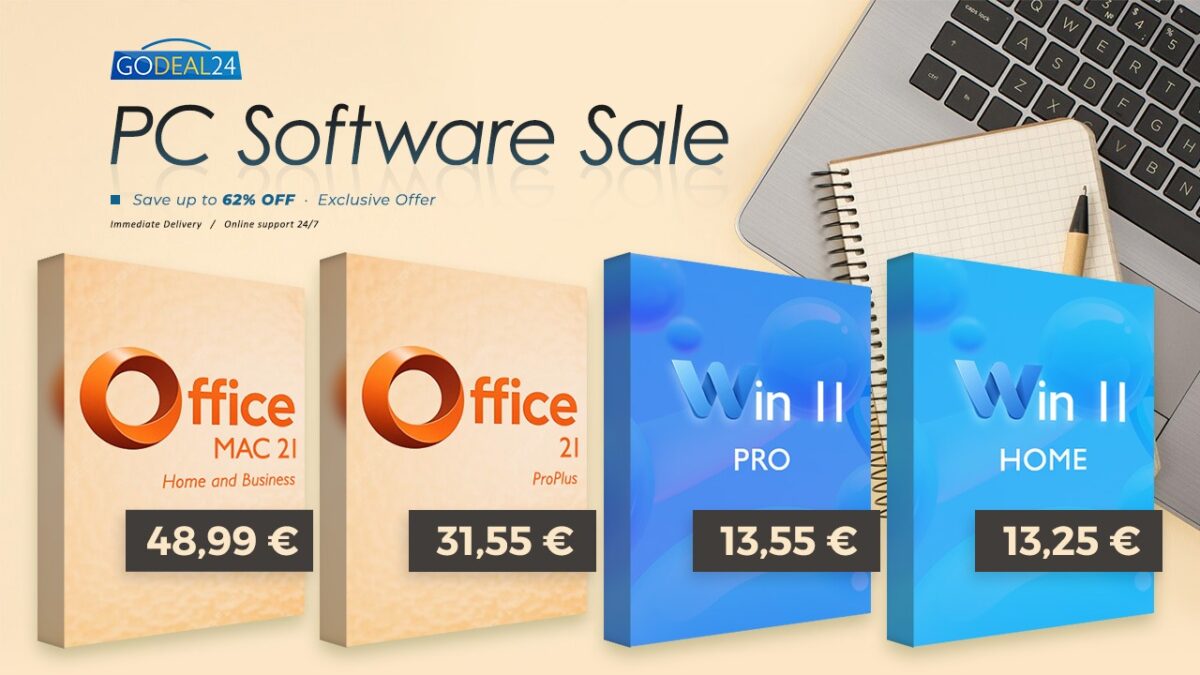 Нови продуктови ключове: Office 2021 Pro за 31,55 € и Windows 11 Pro за 13,55 €! Платете веднъж, ползвайте завинаги!