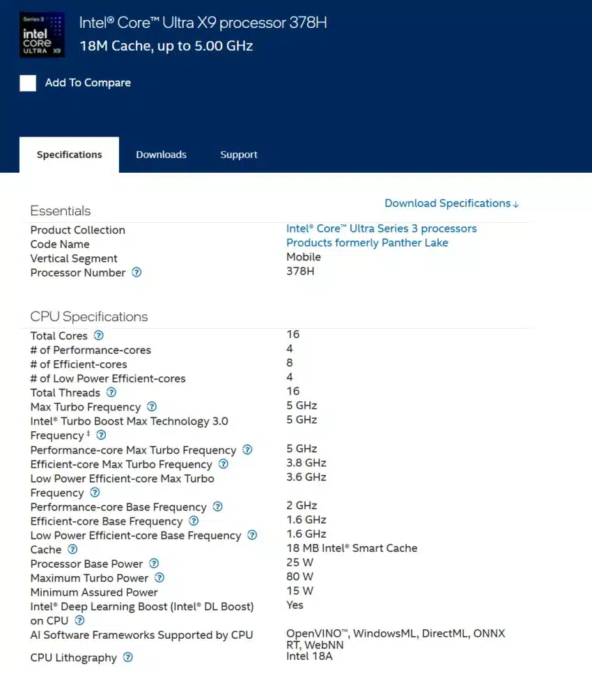 Intel изненадващо представи 16 и 18-ядрени мобилни процесори от сериите Arrow Lake-HX и Panther Lake