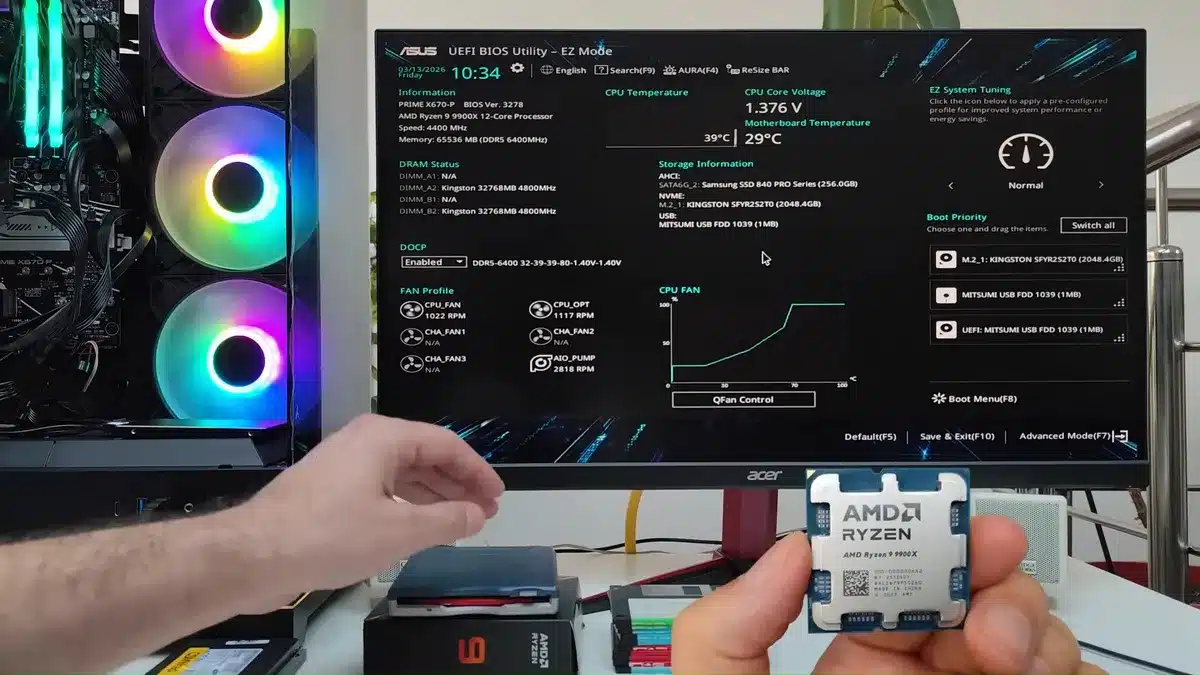 Ентусиаст инсталира Windows 3.1X на съвременен компютър с Ryzen 9 9900X и RTX 5060 Ti