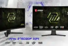 Само за €200: MSI пусна на пазара 27-инчовия геймърски монитор MAG 275CQDF X24 с извит екран и честота до 400Hz